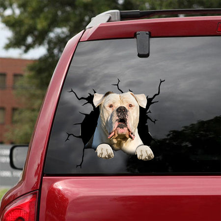 [dt0193-snf-tnt]-american-bulldog-crack-car-sticker-dogs-lover