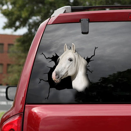 [dt0206-snf-tnt]-lipizzaner-horse-crack-car-sticker-animals-lover