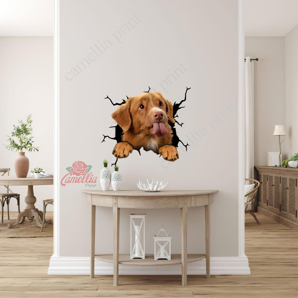 Nova Scotia Duck Tolling Retriever Crack Stickers For Water Bottle Likeable Custom Vinyl Lettering Top Christmas Gifts 2020