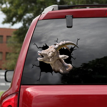 [dt0260-snf-tnt]-ibex-crack-car-sticker-deers-lover