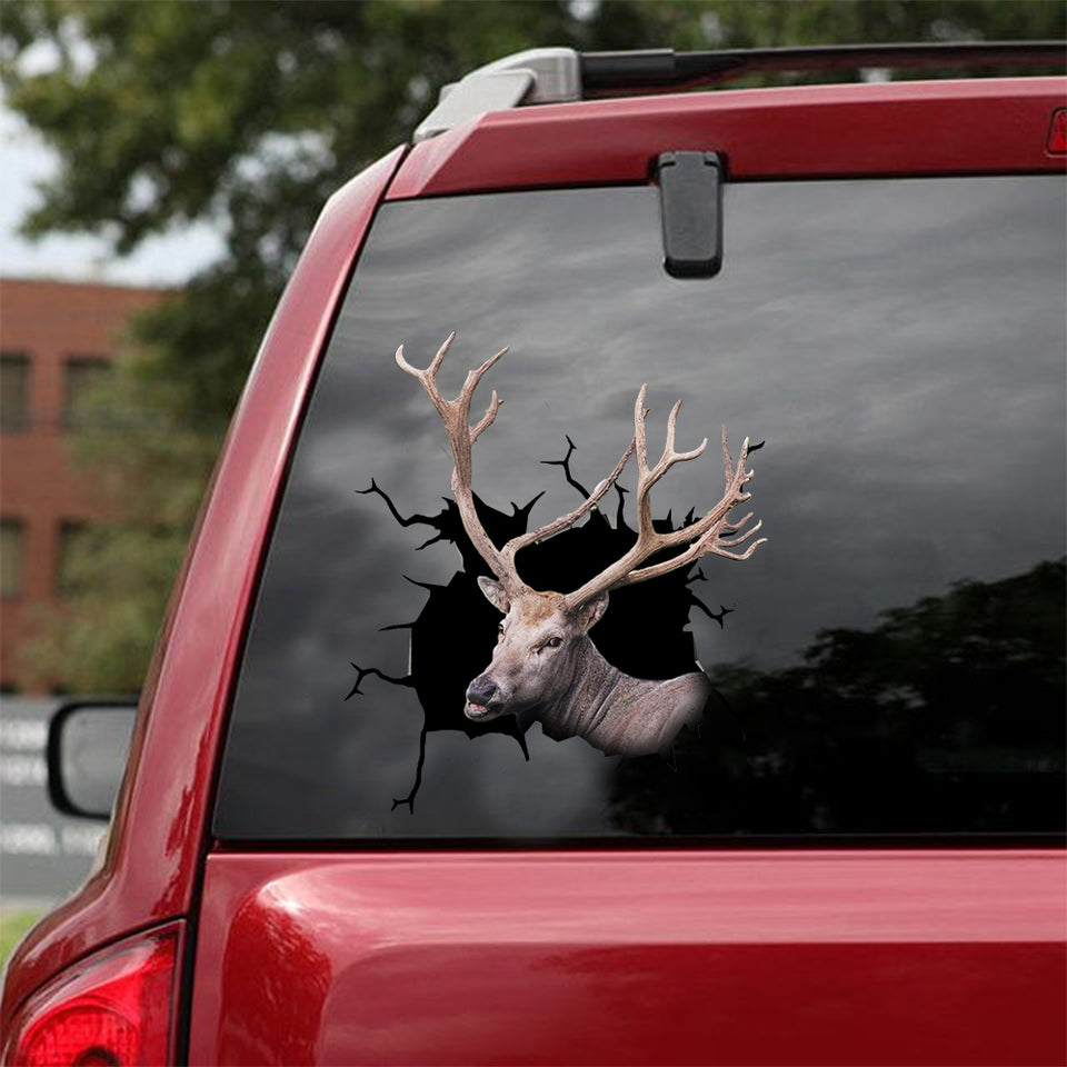 [dt0264-snf-tnt]-pere-david-deer-crack-car-sticker-deers-lover