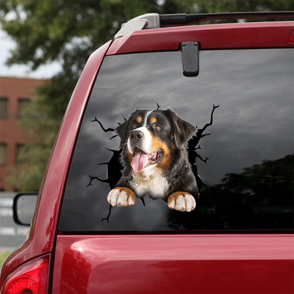 [dt0286-snf-tnt]-bernese-mountain-dog-crack-car-sticker-dogs-lover