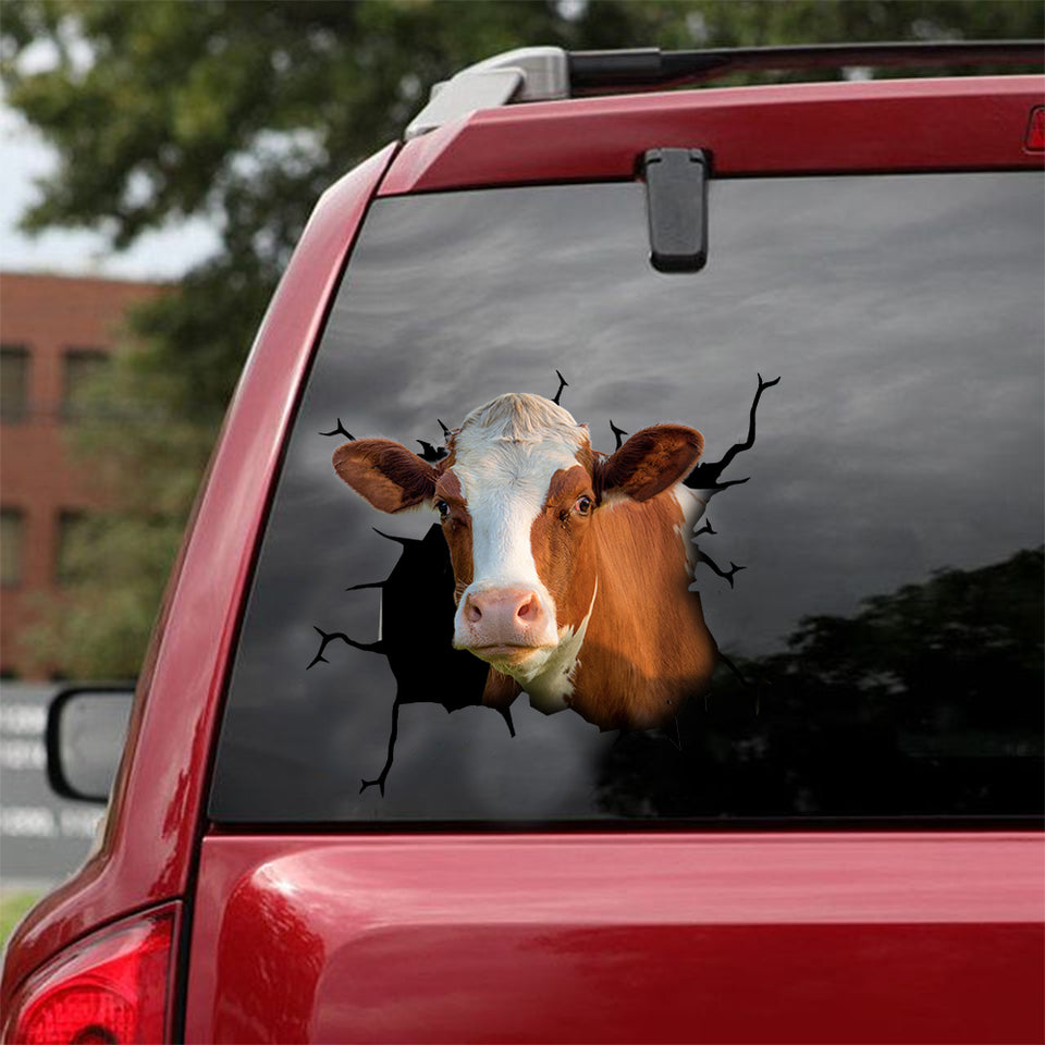 [dt0311-snf-tnt]-dairy-cattle-crack-car-sticker-cows-lover