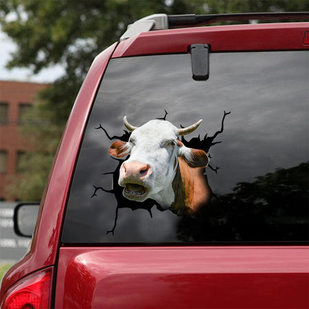 [dt0312-snf-tnt]-dairy-cattle-crack-car-sticker-cows-lover