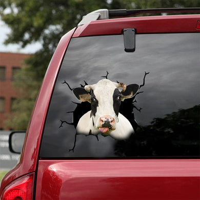 [dt0314-snf-tnt]-dairy-cattle-crack-car-sticker-cows-lover