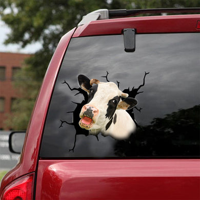 [dt0315-snf-tnt]-dairy-cattle-crack-car-sticker-cows-lover