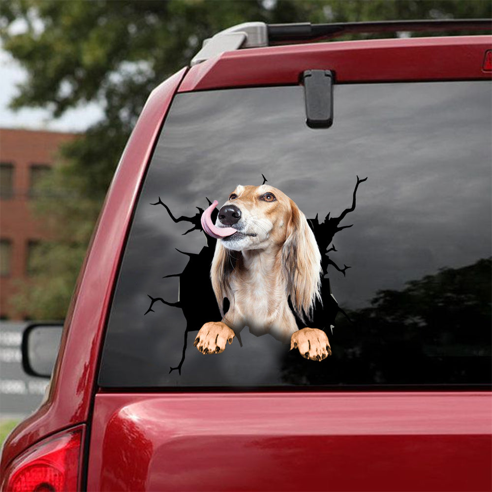 [dt0407-snf-tnt]-saluki-crack-car-sticker-dogs-lover