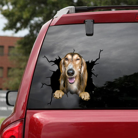[dt0411-snf-tnt]-saluki-crack-car-sticker-dogs-lover
