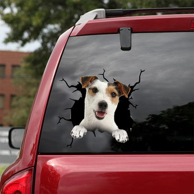 [dt0450-snf-tnt]-jack-russell-terrier-crack-car-sticker-dogs-lover