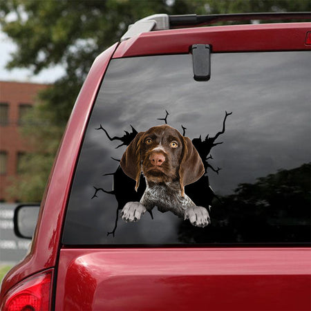 [dt0478-snf-tnt]-german-wirehaired-pointer-crack-car-sticker-dogs-lover
