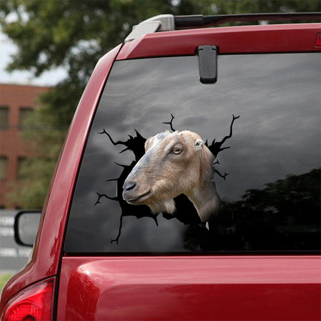 [dt0644-snf-tnt]-lamancha-goat-crack-car-sticker-farm-animals-lover