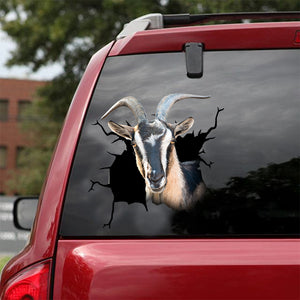 [dt0645-snf-tnt]-alpine-goat-crack-car-sticker-farm-animals-lover