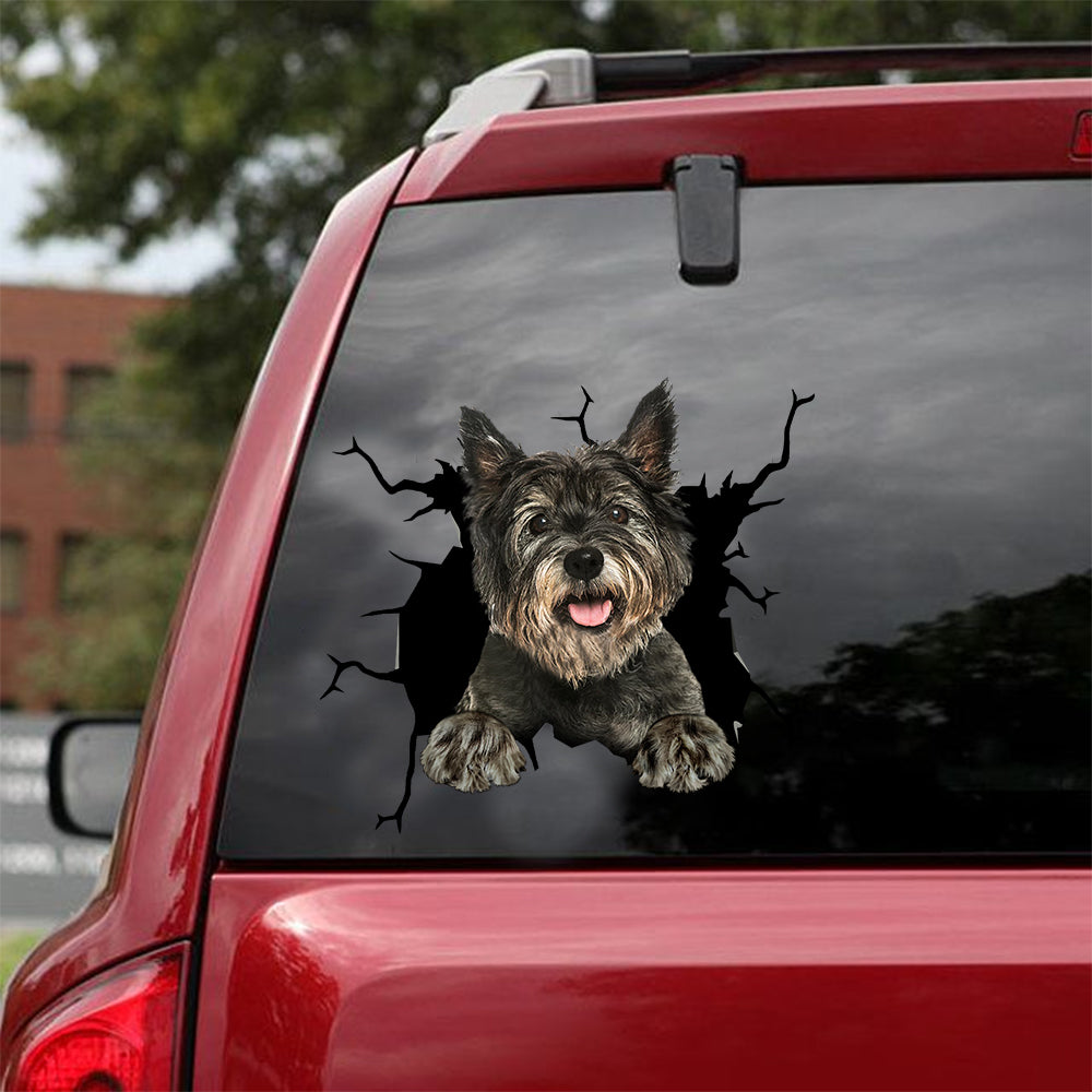 [dt0671-snf-tnt]-cairn-terrier-crack-car-sticker-dog-lovers