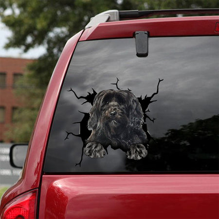 [dt0692-snf-tnt]-tibetan-terrier-crack-car-sticker-dog-lovers