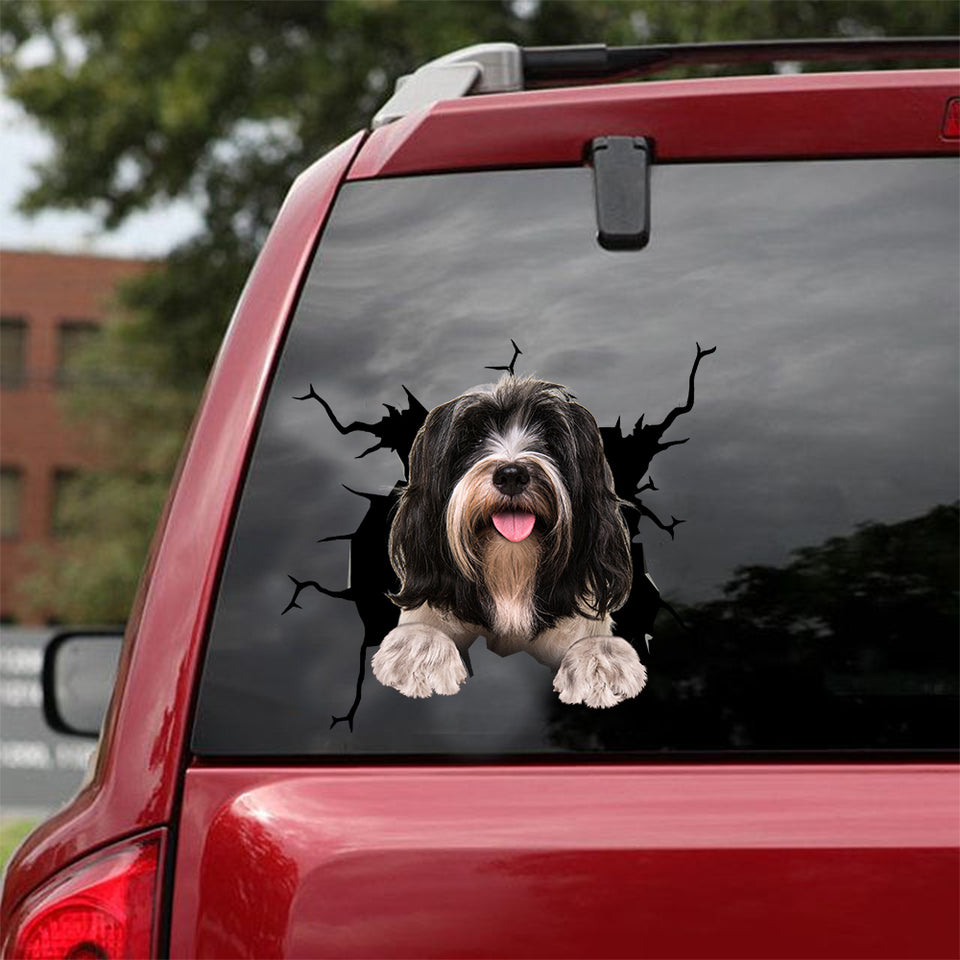 [dt0693-snf-tnt]-tibetan-terrier-crack-car-sticker-dog-lovers