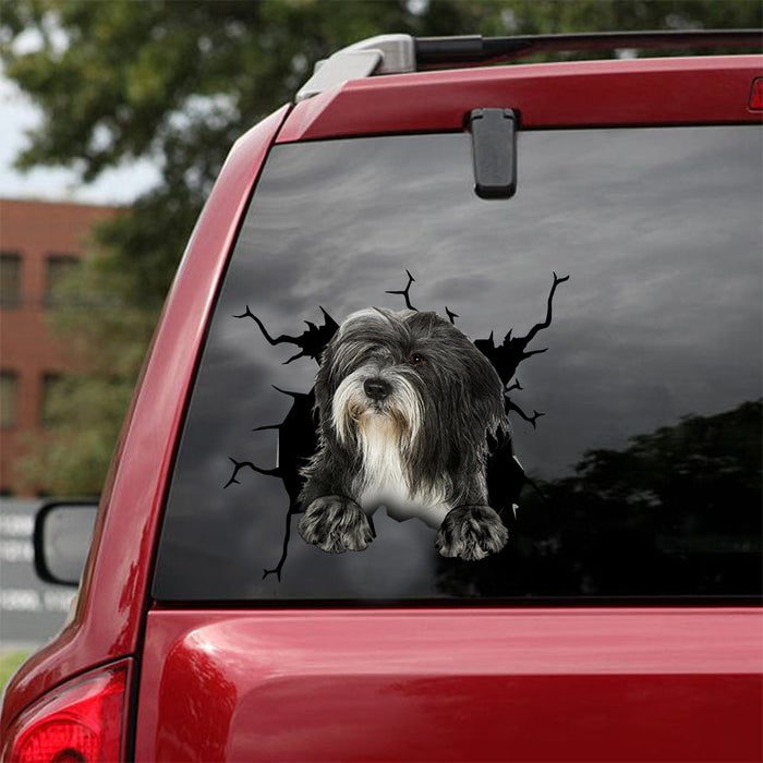[dt0694-snf-tnt]-tibetan-terrier-crack-car-sticker-dog-lovers