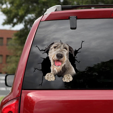 [dt0712-snf-tnt]-irish-wolfhound-crack-car-sticker-dog-lovers