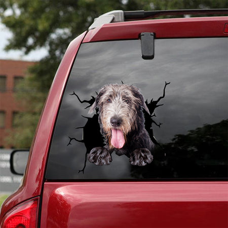 [dt0715-snf-tnt]-irish-wolfhound-crack-car-sticker-dog-lovers