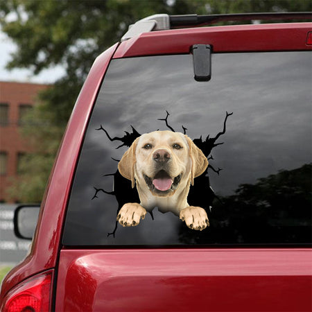 [dt0766-snf-tnt]-labrador-crack-car-sticker-dog-lovers