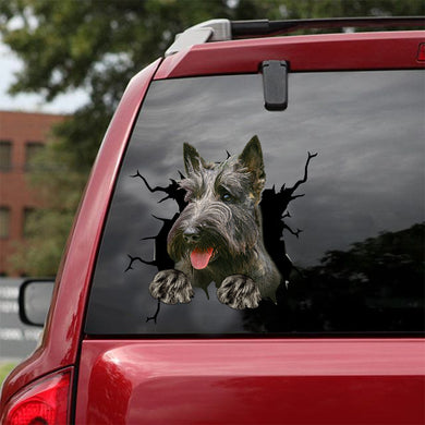 [dt0803-snf-tnt]-scottish-terrier-crack-car-sticker-dog-lovers
