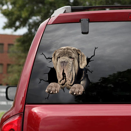 [dt0823-snf-tnt]-neapolitan-mastiff-crack-car-sticker-dog-lovers