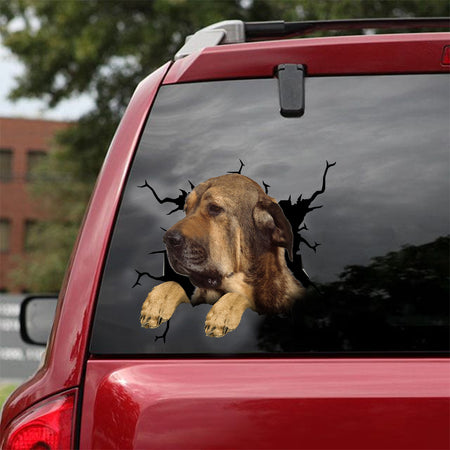 [dt0882-snf-tnt]-spanish-mastiff-crack-car-sticker-dog-lovers