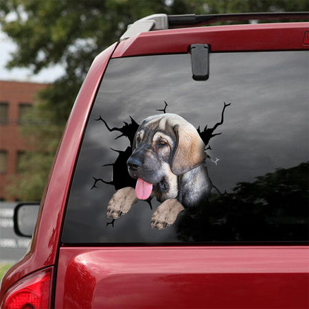 [dt0884-snf-tnt]-spanish-mastiff-crack-car-sticker-dog-lovers