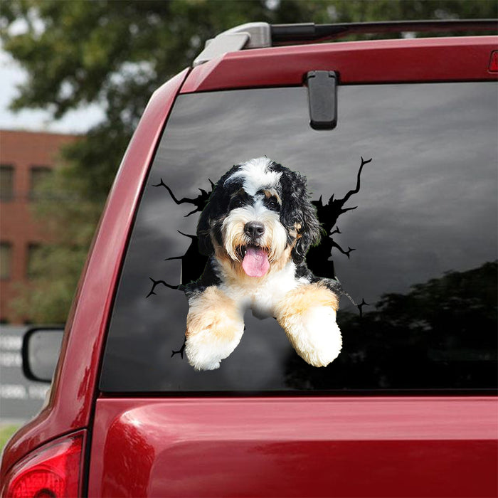 [dt0897-snf-tnt]-bernedoodle-crack-car-sticker-dog-lovers