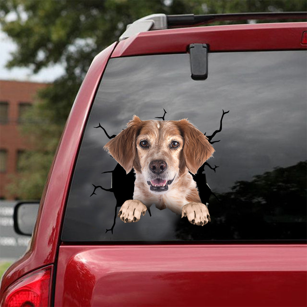 [dt0914-snf-tnt]-brittany-crack-car-sticker-dog-lovers