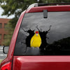 [dt0118-snf-tnt]-kakariki-parrot-crack-car-sticker-birds-lover