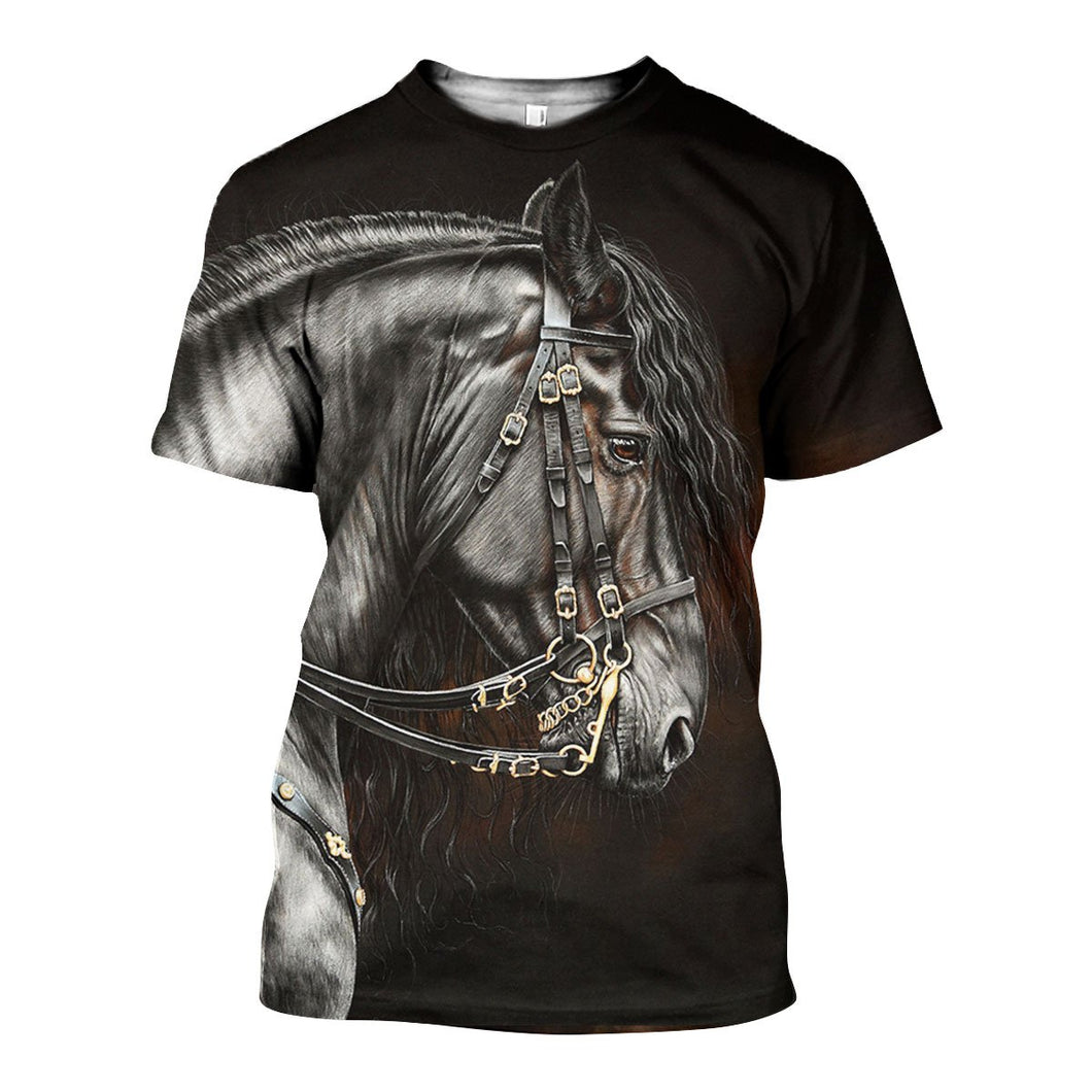 3D All Over Printed Horse Shirts And Shorts DT141107