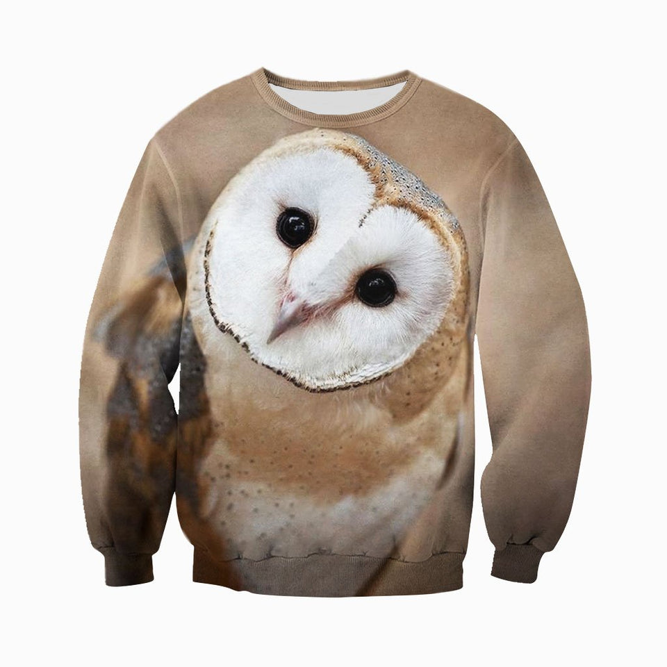 3D All Over Printed Barn owl Shirts And Shorts DT071103
