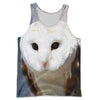 3D All Over Printed Barn owl Shirts And Shorts DT071106