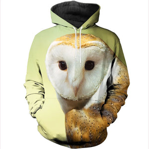 3D All Over Printed Barn owl Shirts And Shorts DT071109