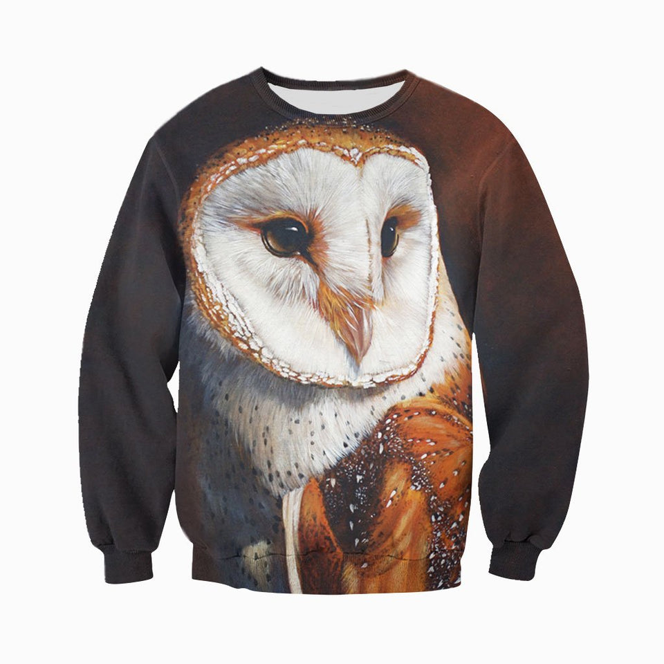 3D All Over Printed Barn owl Shirts And Shorts DT071110