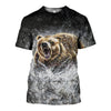 3D Printed Bear T Shirt Long sleeve Hoodie DT060601