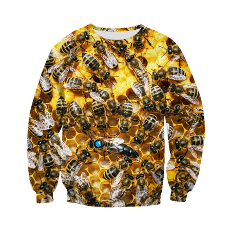 3D Printed Bees T Shirt Long sleeve Hoodie DT270604