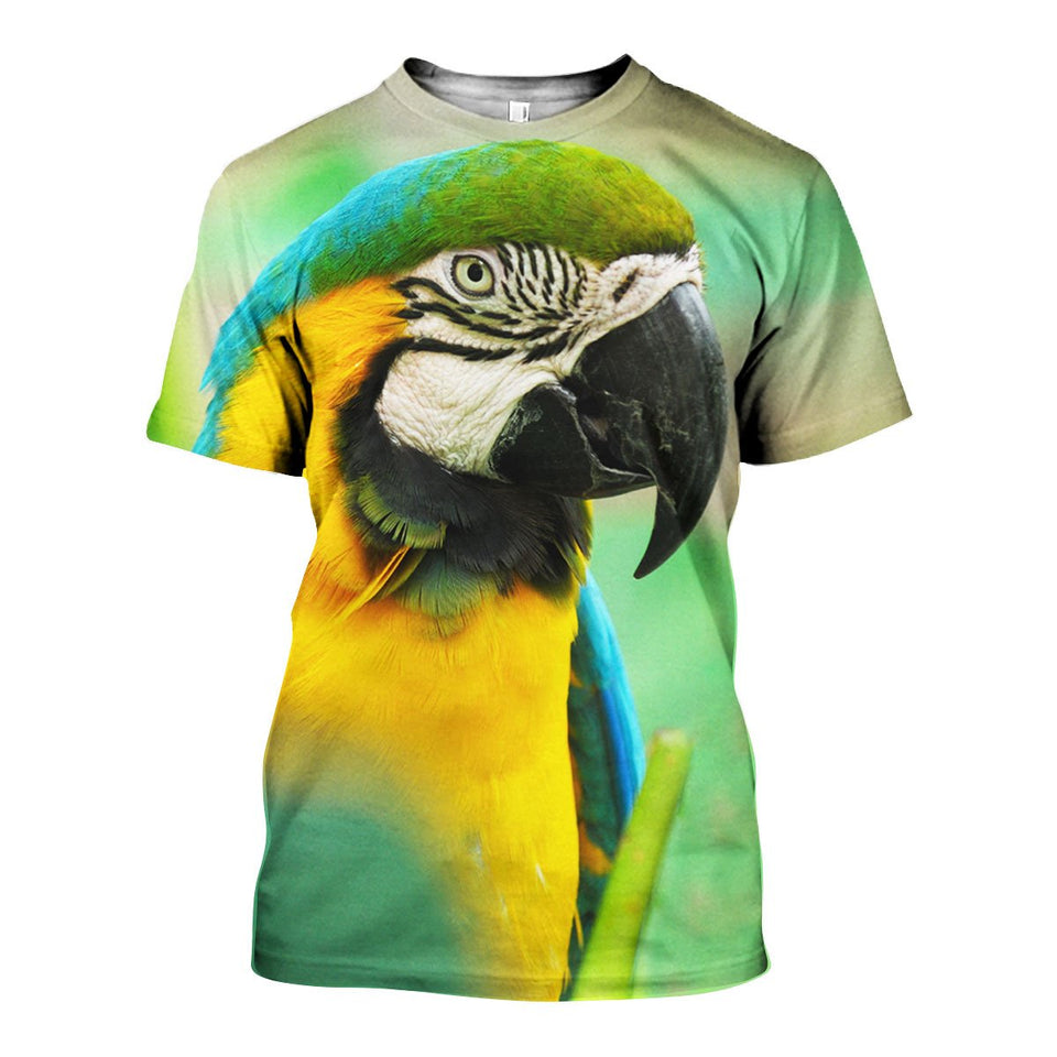 3D All Over Printed Macaw Parrot Shirts And Shorts DT301008