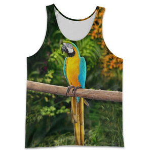 3D All Over Printed Macaw Parrot Shirts And Shorts DT301009