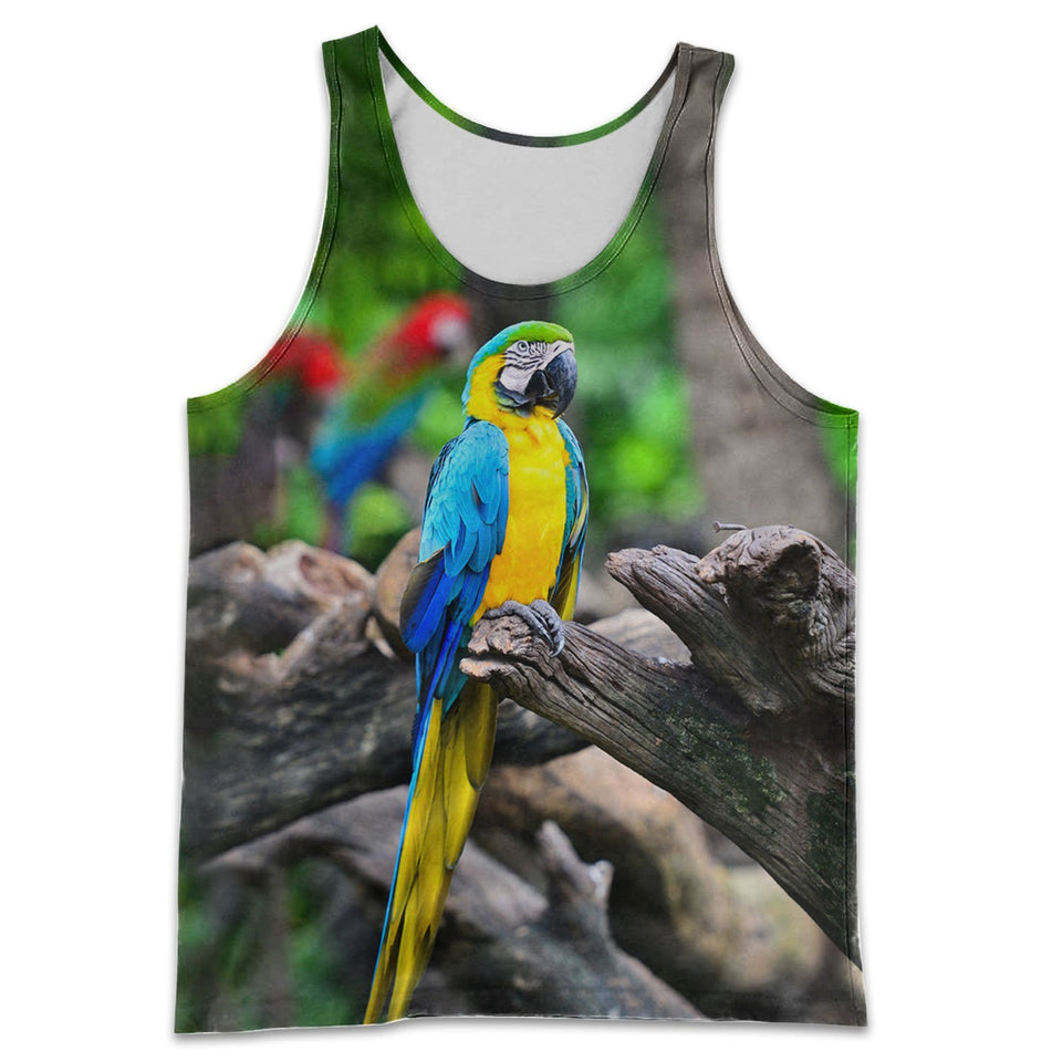 3D All Over Printed Macaw Parrot Shirts And Shorts DT301011