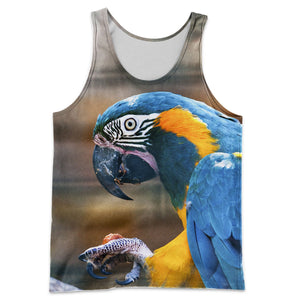 3D All Over Printed Macaw Parrot Shirts And Shorts DT301012