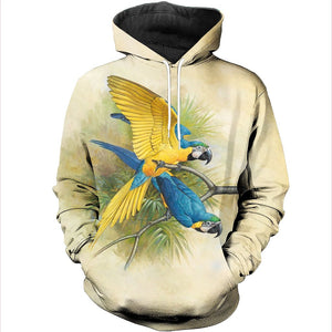 3D All Over Printed Blue & Yellow Macaw Shirts And Shorts DT301013