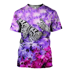 3D Printed Butterfly T Shirt Long sleeve Hoodie DT240501