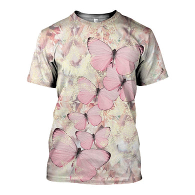 3D Printed Butterfly T Shirt Long sleeve Hoodie DT190501