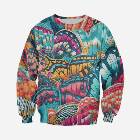 3D Printed Butterfly T Shirt Long sleeve Hoodie DT140503