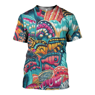 3D Printed Butterfly T Shirt Long sleeve Hoodie DT140503