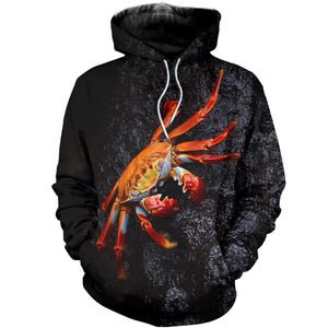 3D Printed Crab T Shirt Long sleeve Hoodie DT130601