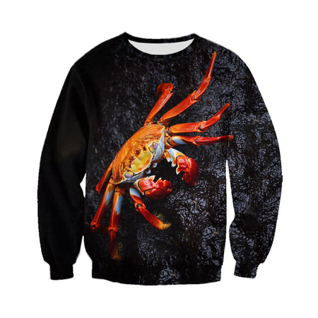 3D Printed Crab T Shirt Long sleeve Hoodie DT130601