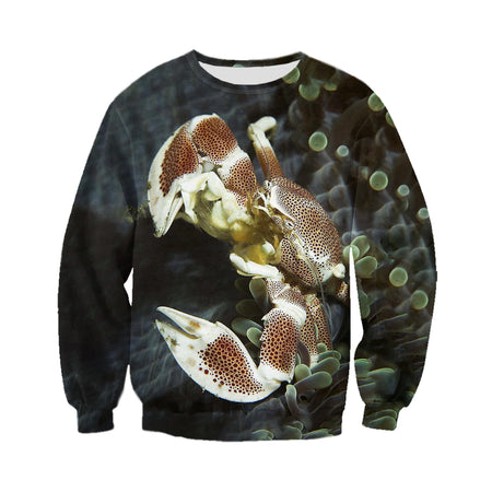 3D Printed Crab T Shirt Long sleeve Hoodie DT130603