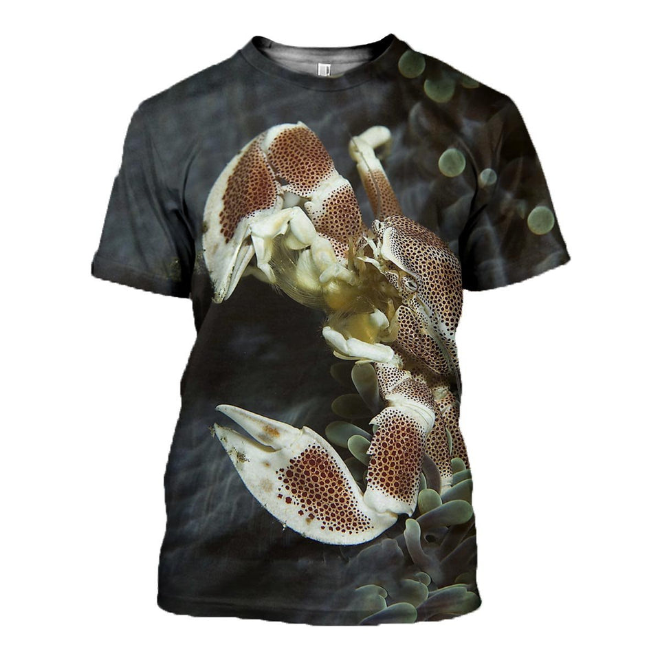 3D Printed Crab T Shirt Long sleeve Hoodie DT130603